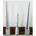 Hot-Dipped Galvanized Screw Support, Anchor Support, Fence Post Anchor